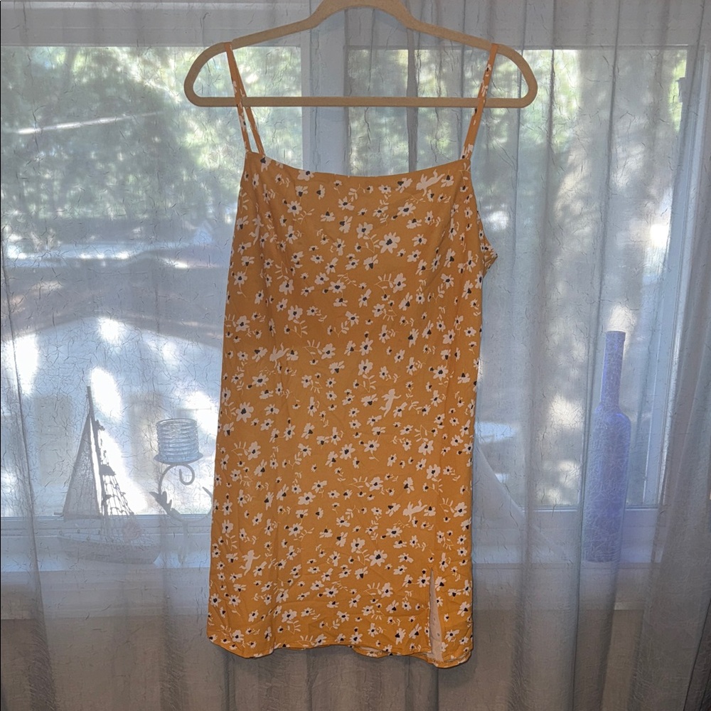 Princess Polly Yellow Floral Spaghetti Strap Dress